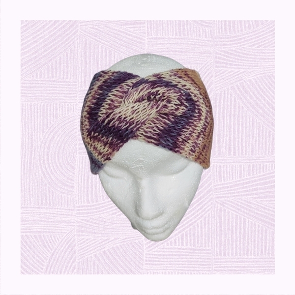 Hand Knit Twisted Headband Youth/Sm Adult - Picture 3 of 6